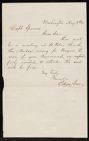 Letter from Edwin Geer to Captain Thomas Sparrow